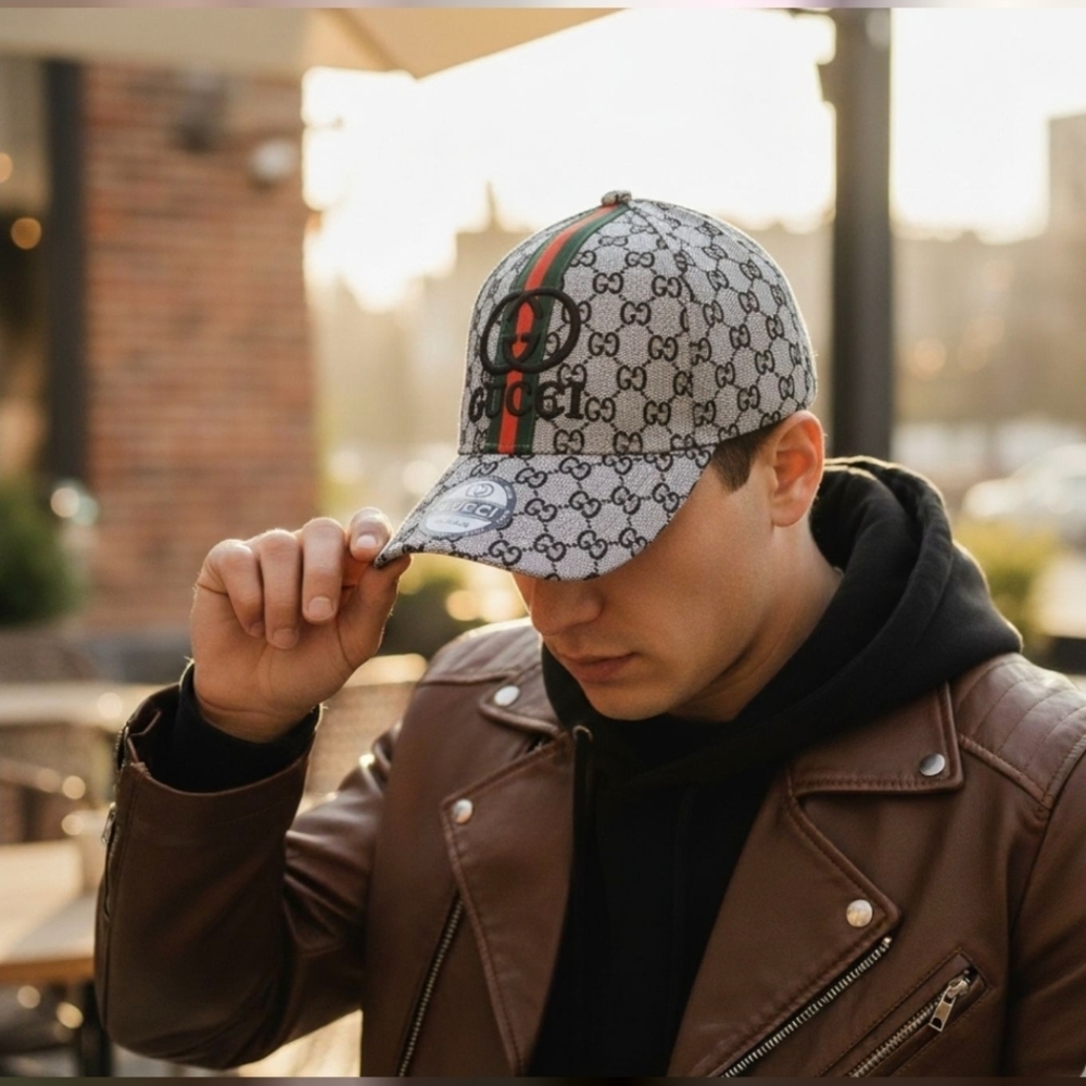 Gucci Original Monogram Gray Supreme Canvas Hat